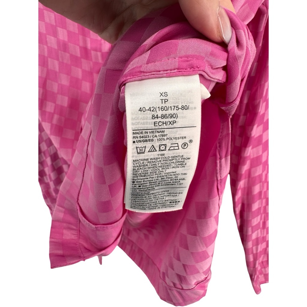 GapBody Pink Checker Long Sleeve - Picture 4 of 10